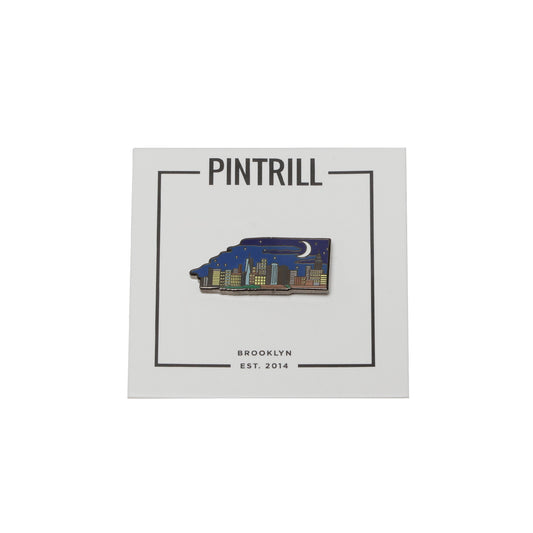 MANHATTAN SKYLINE NIGHT PIN/PINTRILL