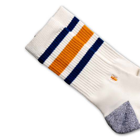 RETRO SERIES SOCKS IVORY/voted