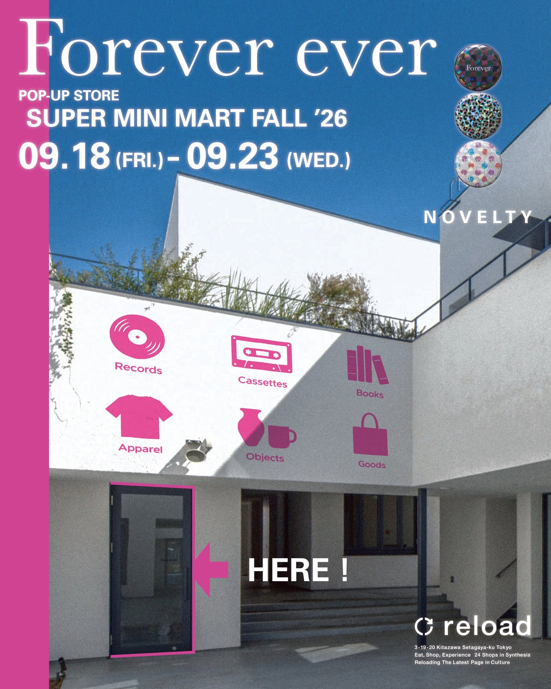 Forever ever POP-UP STORE “SUPER MINI MART”