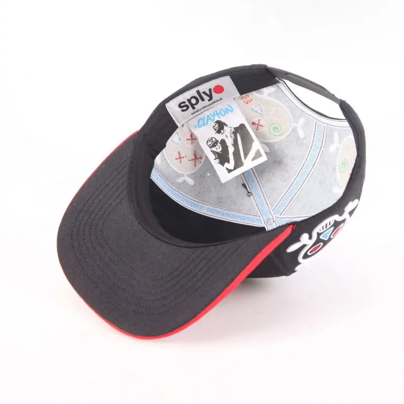 OPEN SKULL embroidery CAP/Clayton Patterson