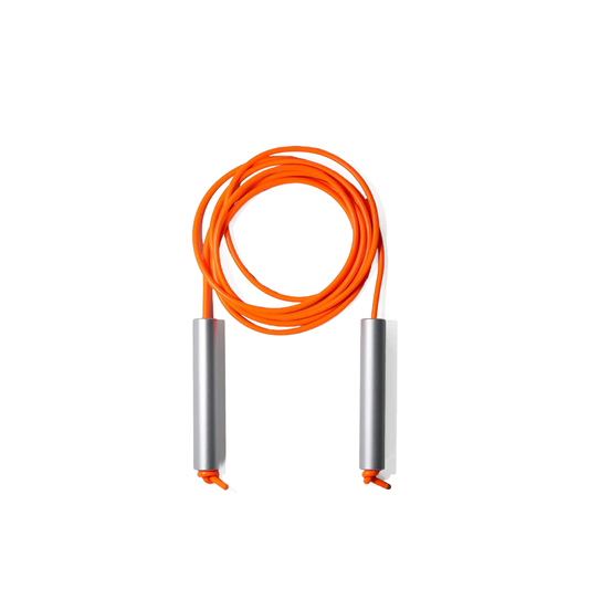 Forever Jump Rope - Raw Aluminum Orange PVC (6mm)/CW&T