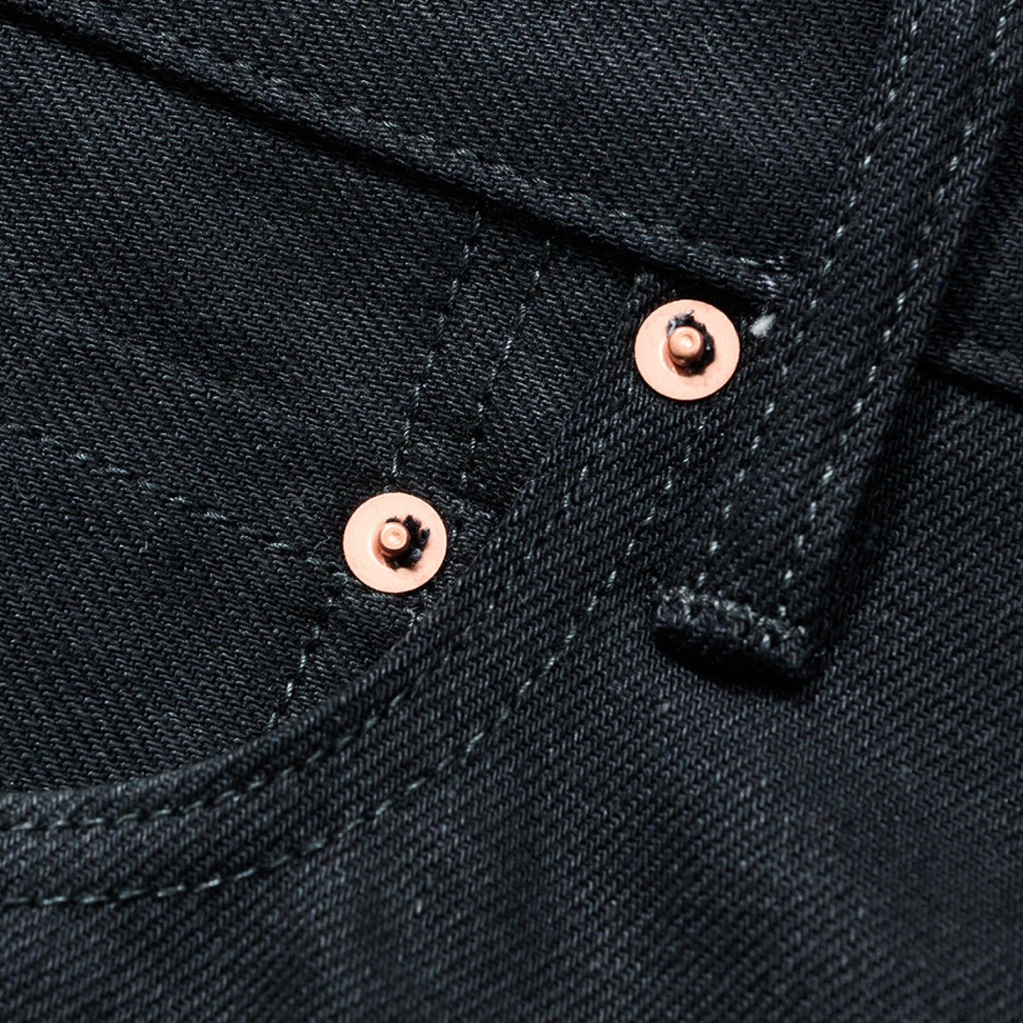 Selvage Black Denim Jeans/COTTON RESEARCH CLUB
