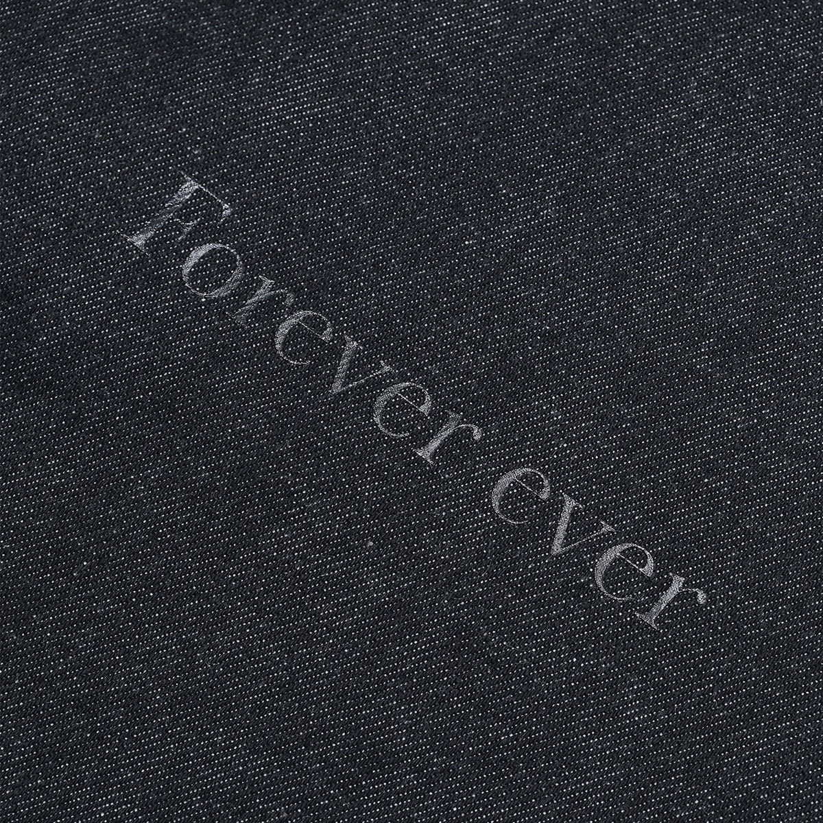 Forever ever Denim Tote Bag - Indigo × Clear Gel