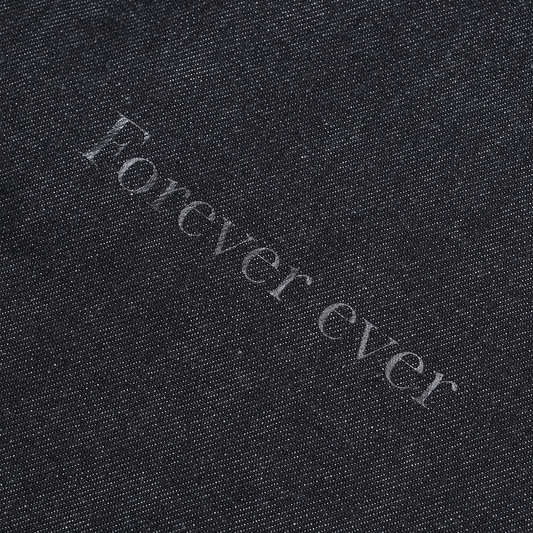Forever ever Denim Tote Bag - Indigo × Clear Gel
