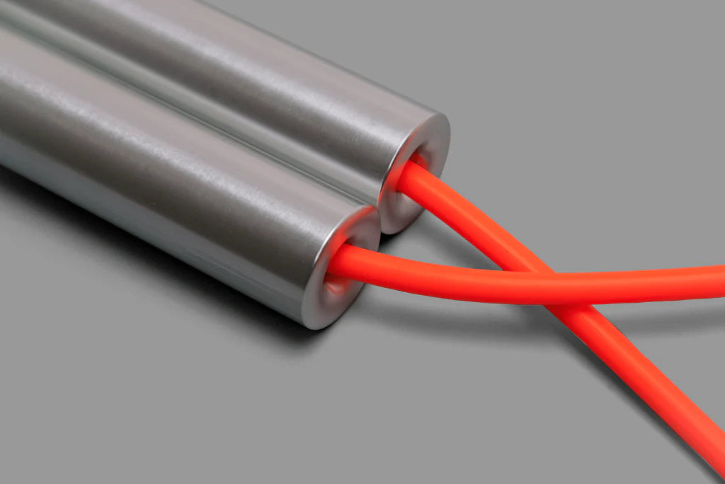 Forever Jump Rope - Raw Aluminum Orange PVC (6mm)/CW&T