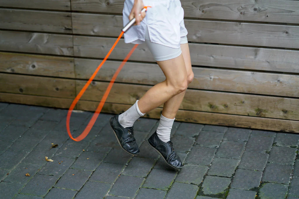 Forever Jump Rope - Raw Aluminum Orange PVC (6mm)/CW&T