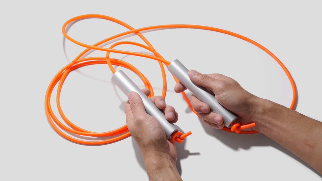 Forever Jump Rope - Raw Aluminum Orange PVC (6mm)/CW&T