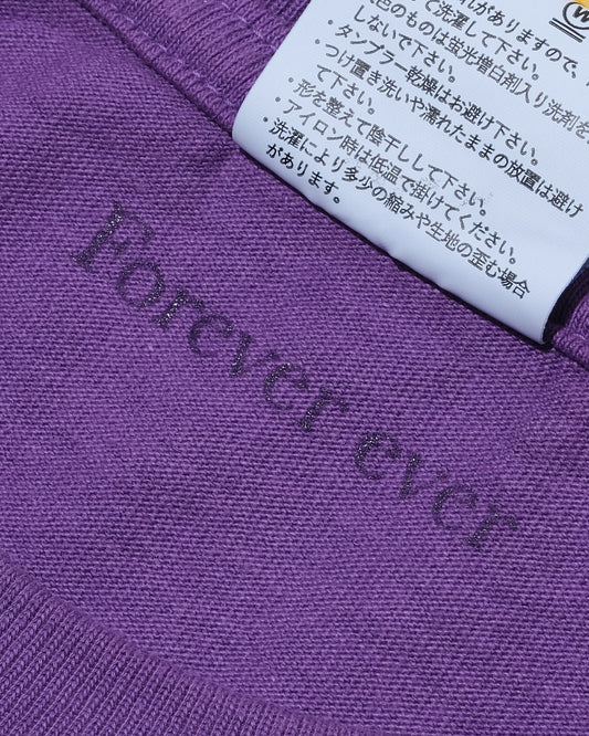 S/S TUBULAR T-SHIRT PURPLE/COTTON RESEARCH CLUB