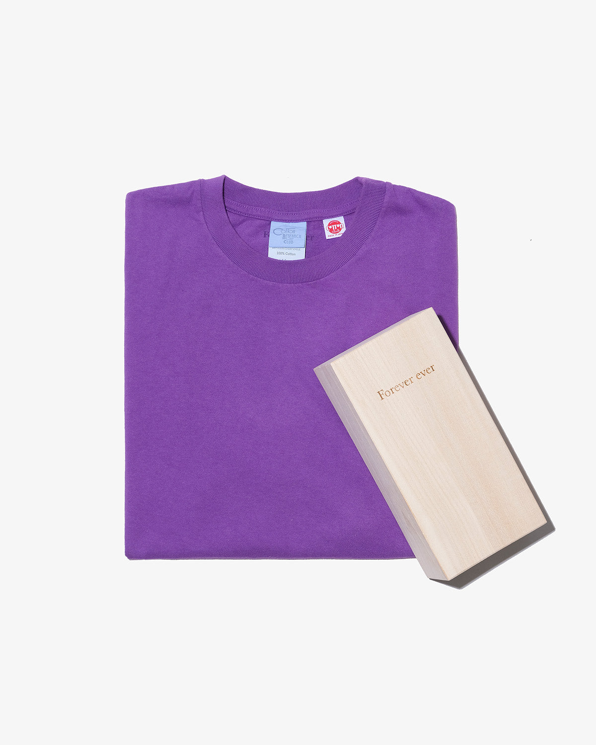 S/S TUBULAR T-SHIRT PURPLE/COTTON RESEARCH CLUB