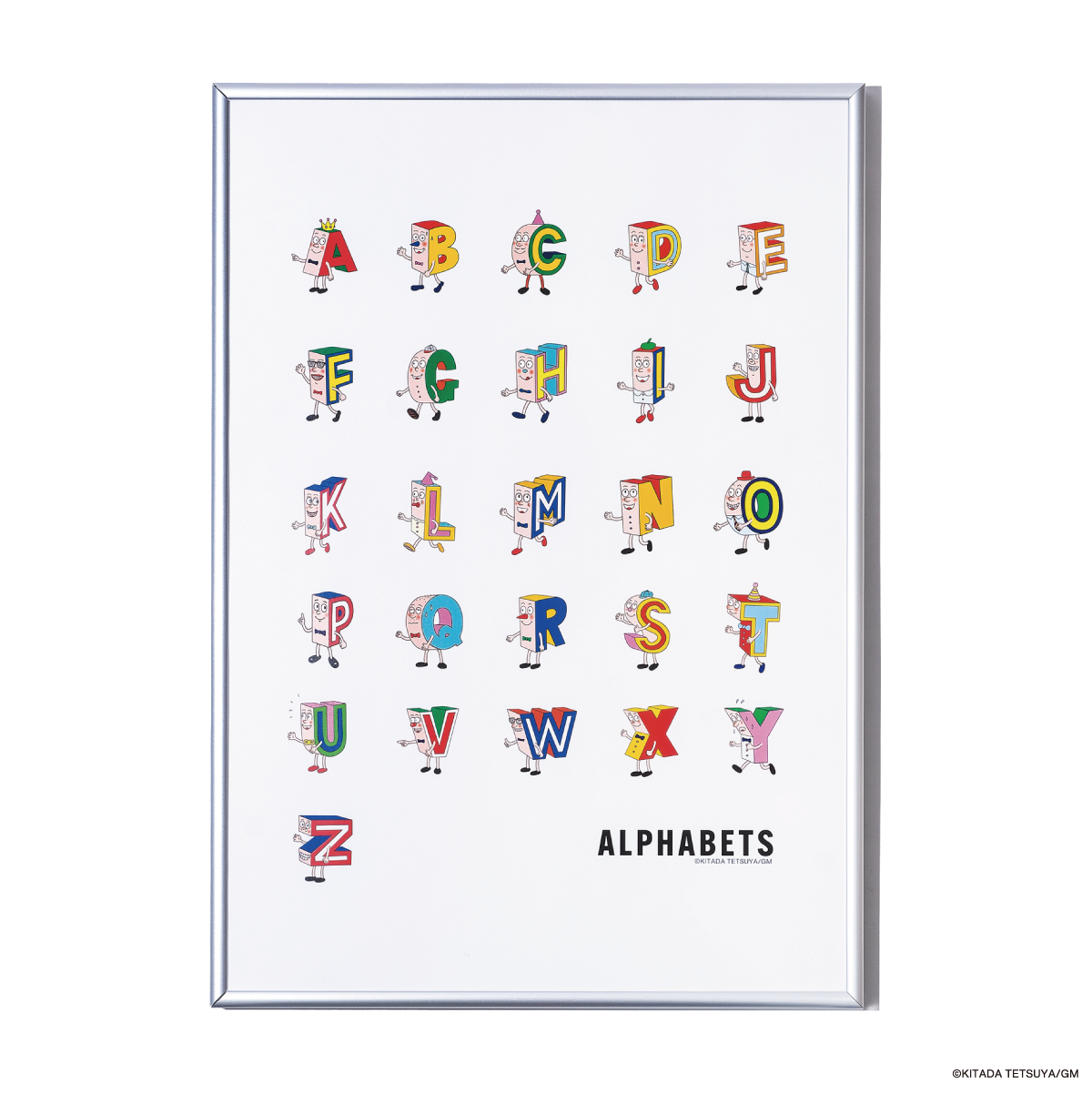Forever ever × ALPHABETS T-SHIRT with ORIGINAL POSTER