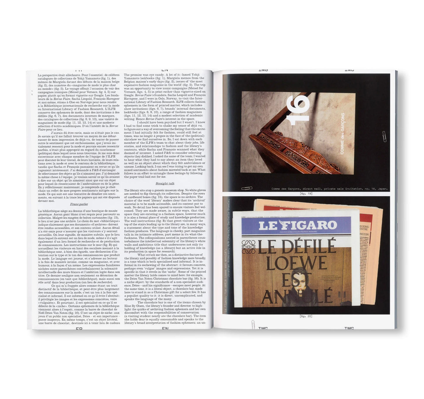 REVUE FAIRE – TO LOOK AT THINGS #51: ‘YELL OUTSIDE’: INTERNATIONAL LIBRARY OF FASHION RESEARCH