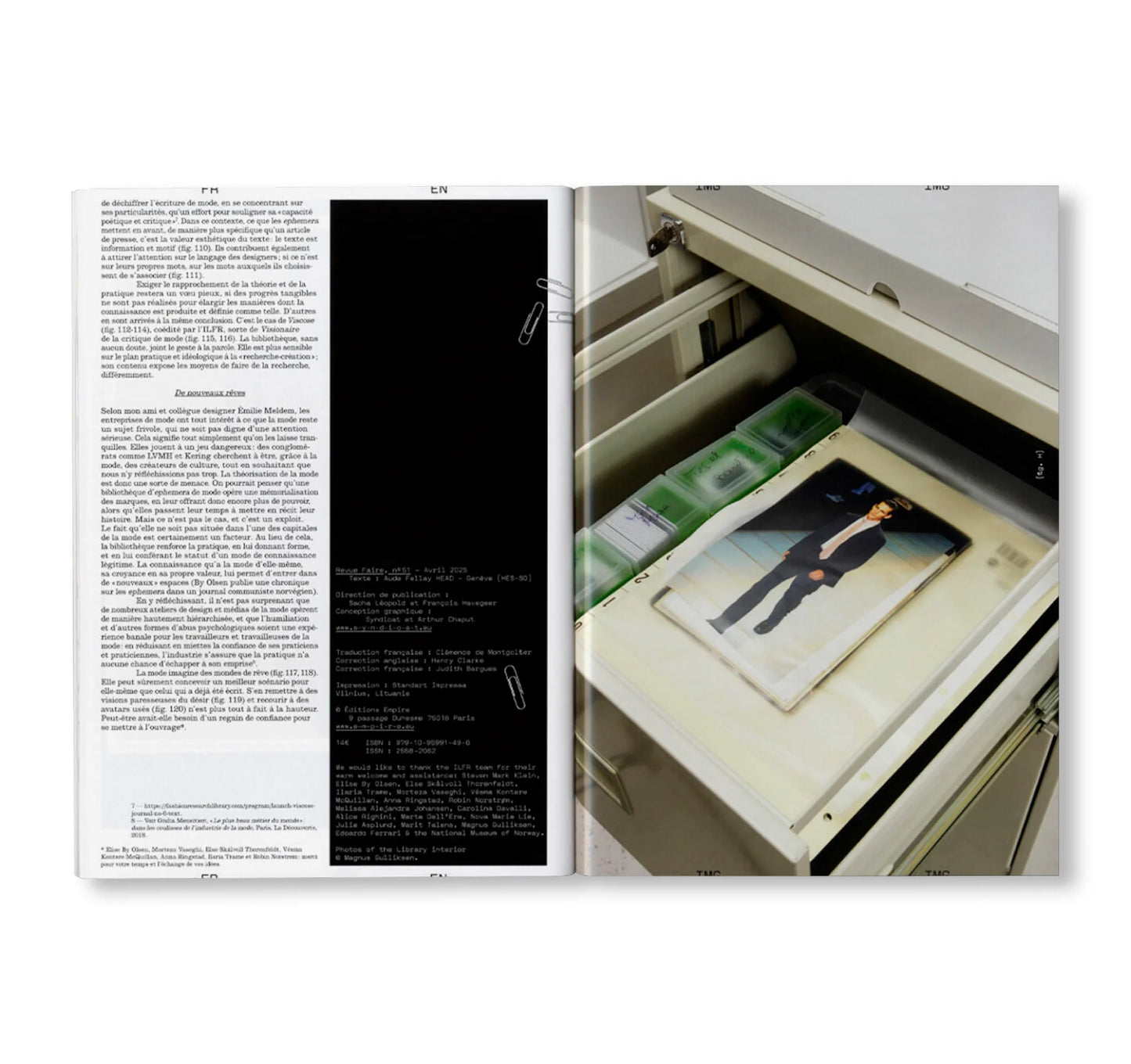 REVUE FAIRE – TO LOOK AT THINGS #51: ‘YELL OUTSIDE’: INTERNATIONAL LIBRARY OF FASHION RESEARCH