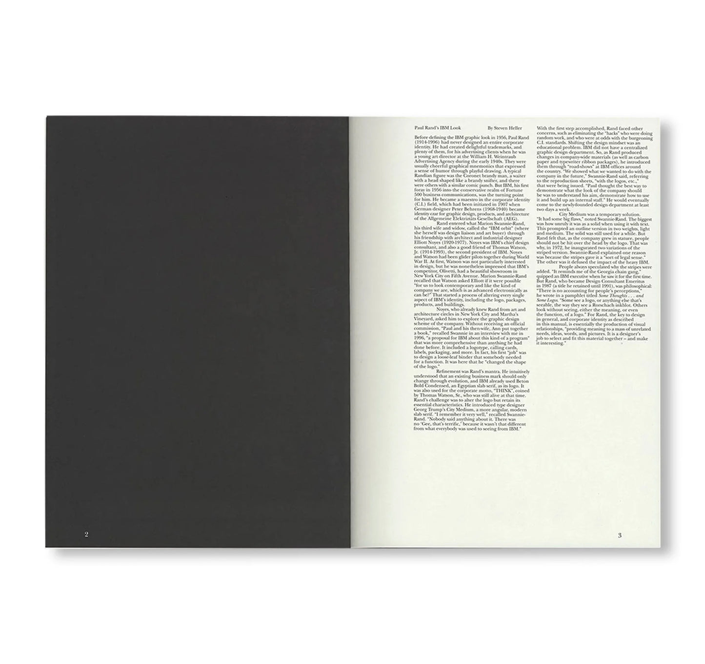 IBM, PAUL RAND’S GRAPHIC STANDARDS MANUAL [REPRINTED EDITION]