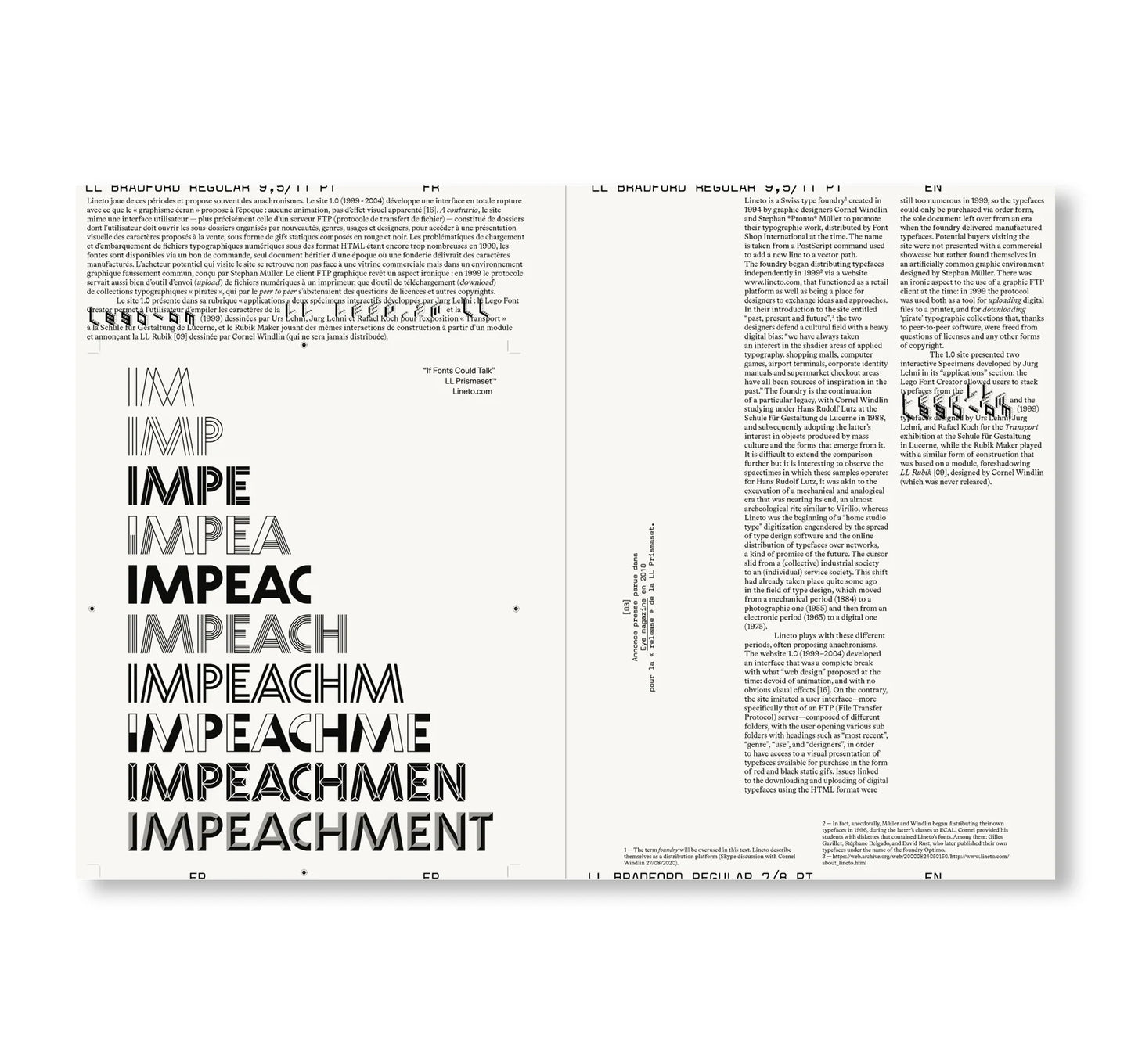REVUE FAIRE – TO LOOK AT THINGS #30 BIS – TYPES OF TYPES: THE TYPOGRAPHIC SPECIMEN BY LINETO