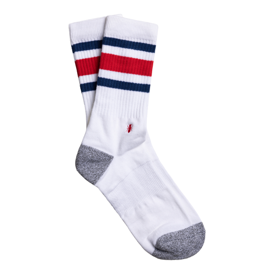 RETRO SERIES SOCKS WHITE/voted