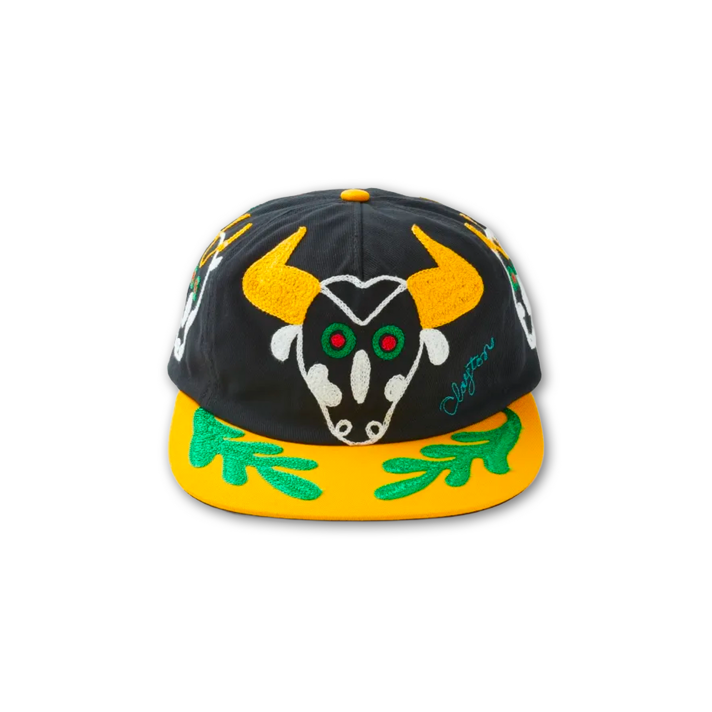 BULL chain stitch embroidery CAP/Clayton Patterson
