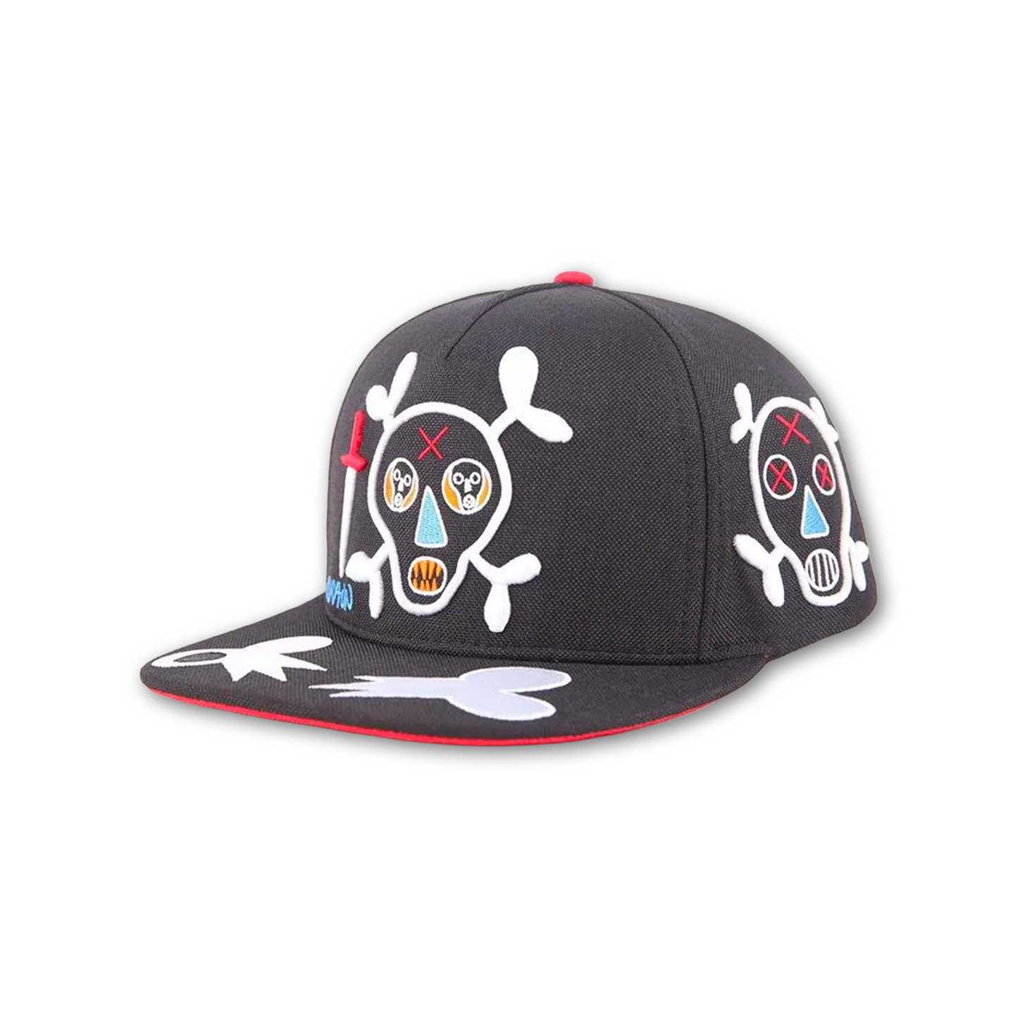 OPEN SKULL embroidery CAP BLACK×BLACK/Clayton Patterson