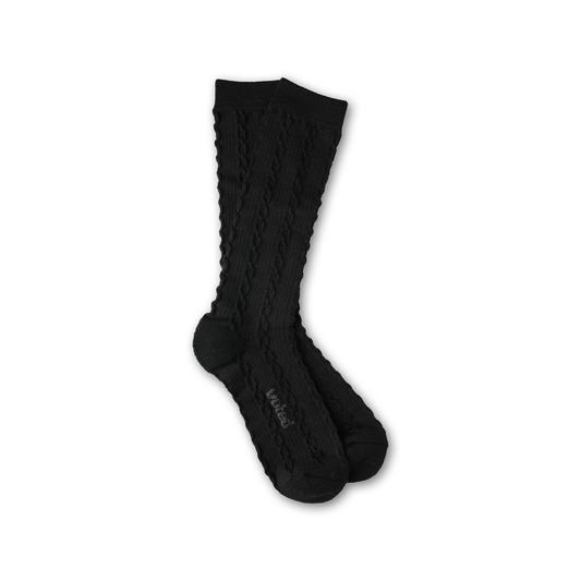 VIVIENNE CREW CLASSIC SOCKS BLACK/voted